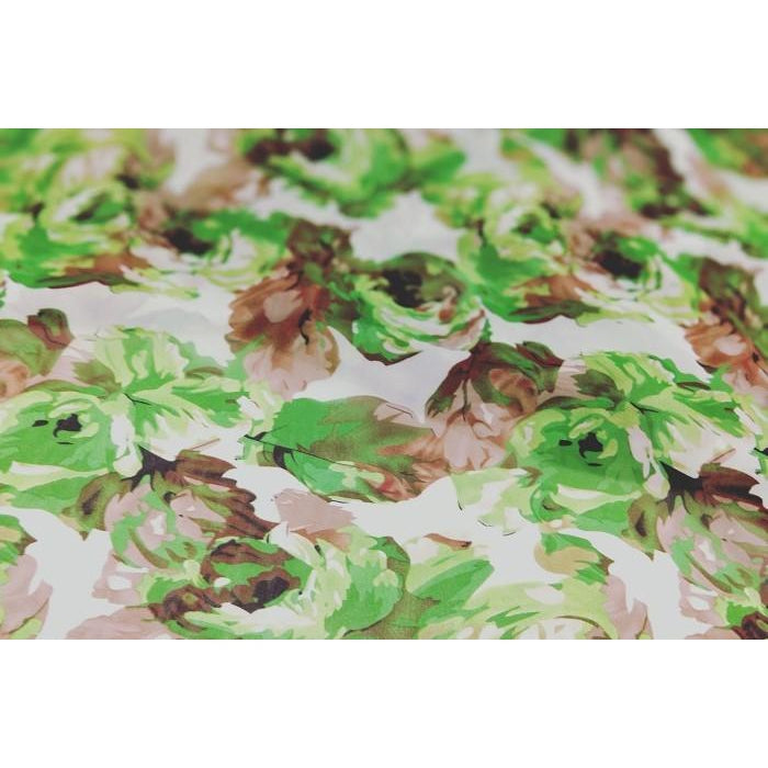Rose printed chiffon