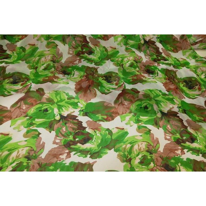 Rose printed chiffon