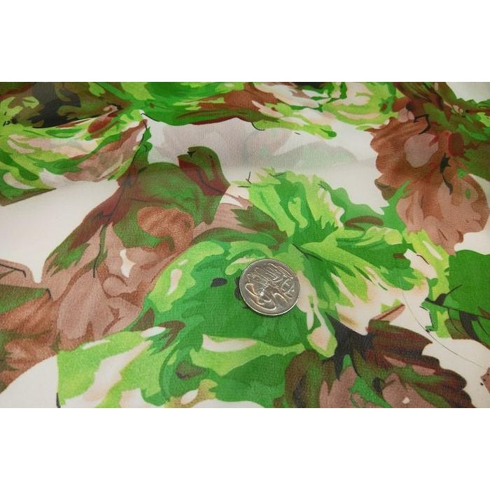 Rose printed chiffon