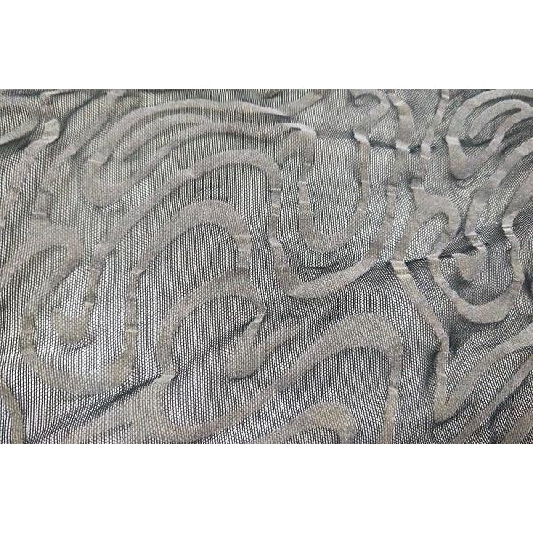 Renata - flocked swirl stretch mesh