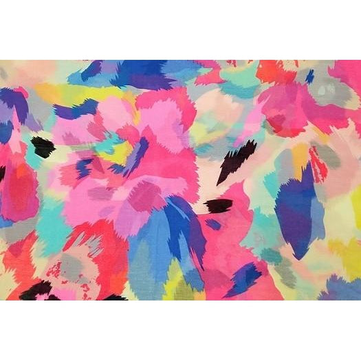 Bright and bold printed cotton voile -sold by 1/2mtr