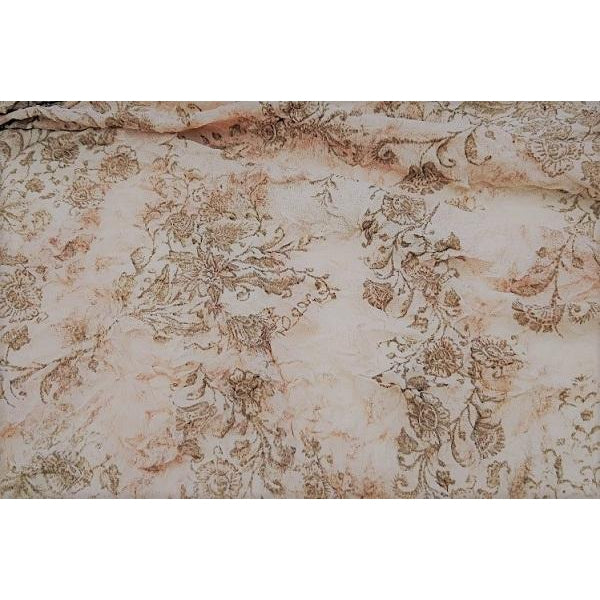 floral printed stretch mesh - sold by 1/2mtr