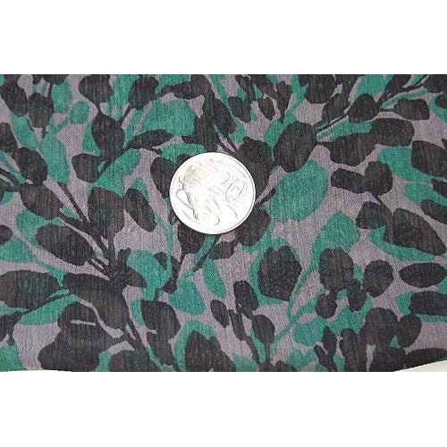 leaf design printed yoryu chiffon