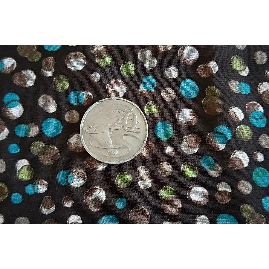 polka dot chiffon - sold by 1/2mtr