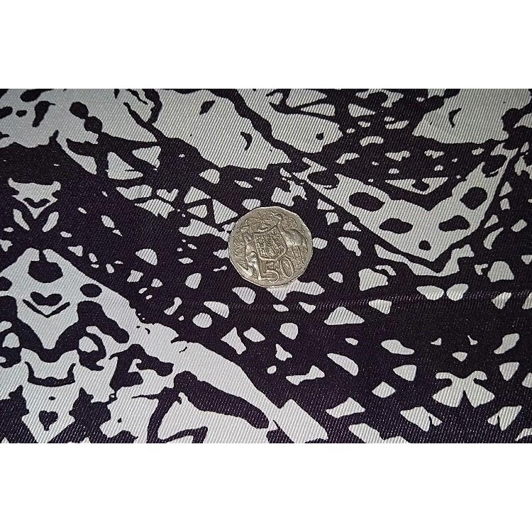 caroline - abstract design twill woven fabric sold by 1/2mtr