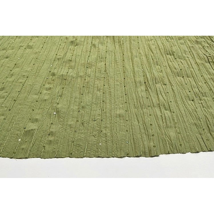 jasmine - crushed sequin cotton/blend fabric - sold by 1.90mtrs