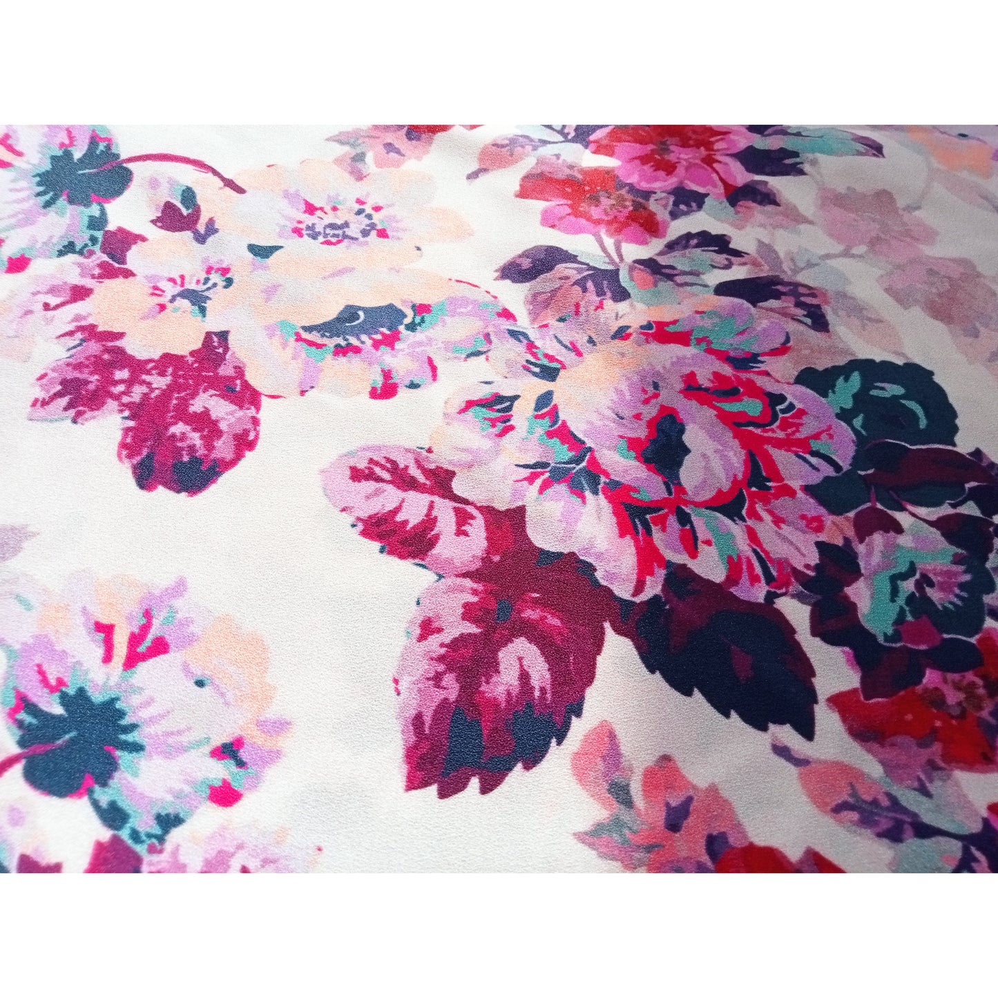 enchanted -floral printed woven faille fabric