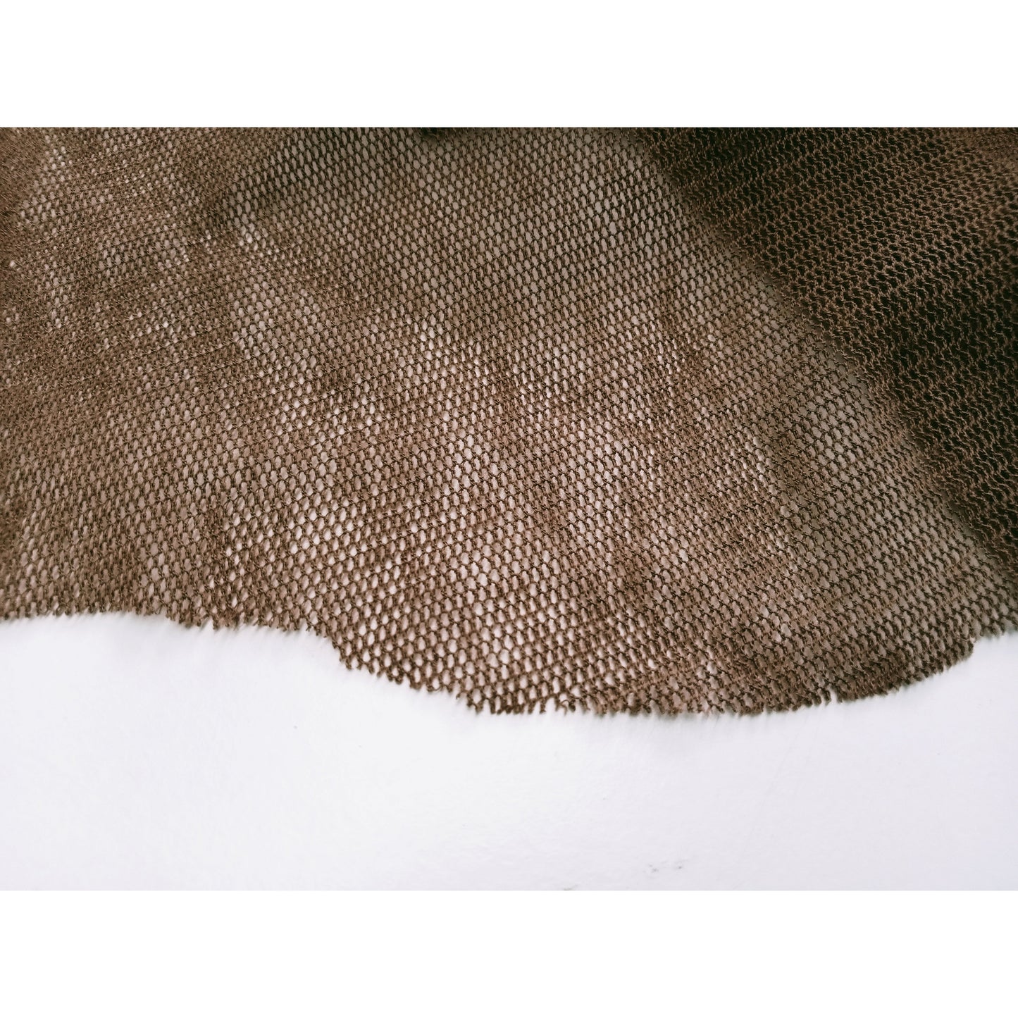 Chocolate stretch mesh - sold by 1/2mtr