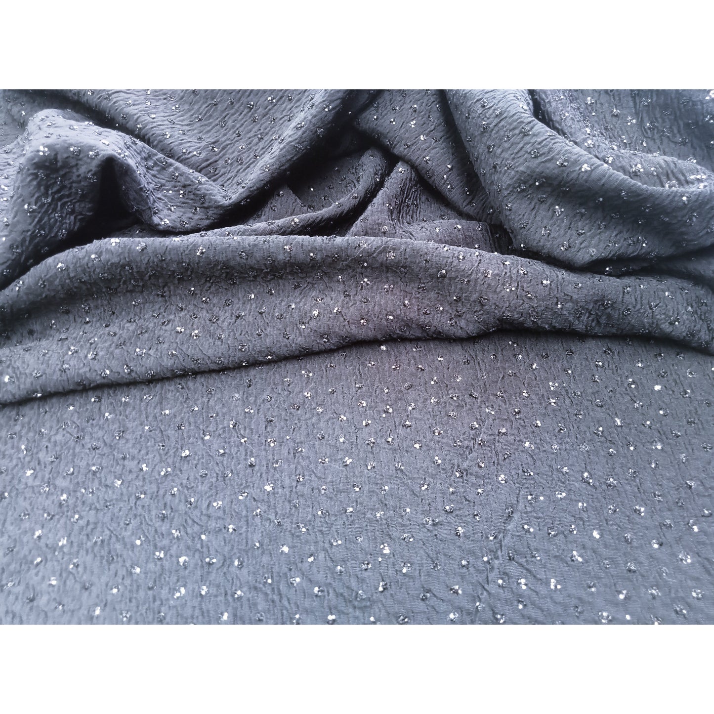 Glitter crinkle knit -2mtr piece