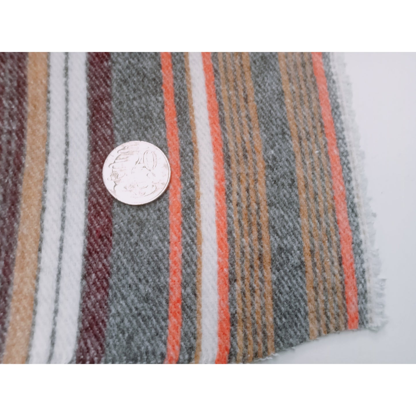 Striped cotton flanelette