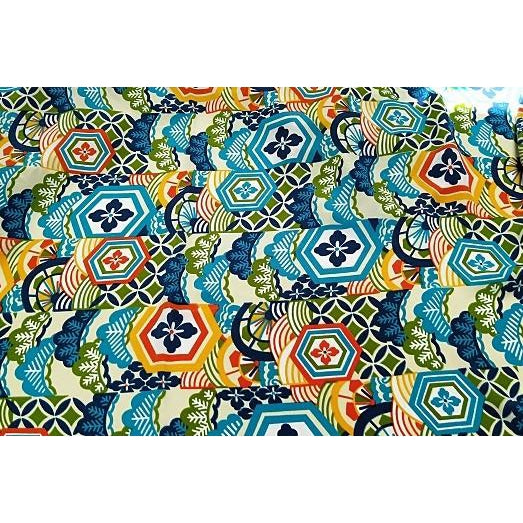 Pentagon - printed faille fabric