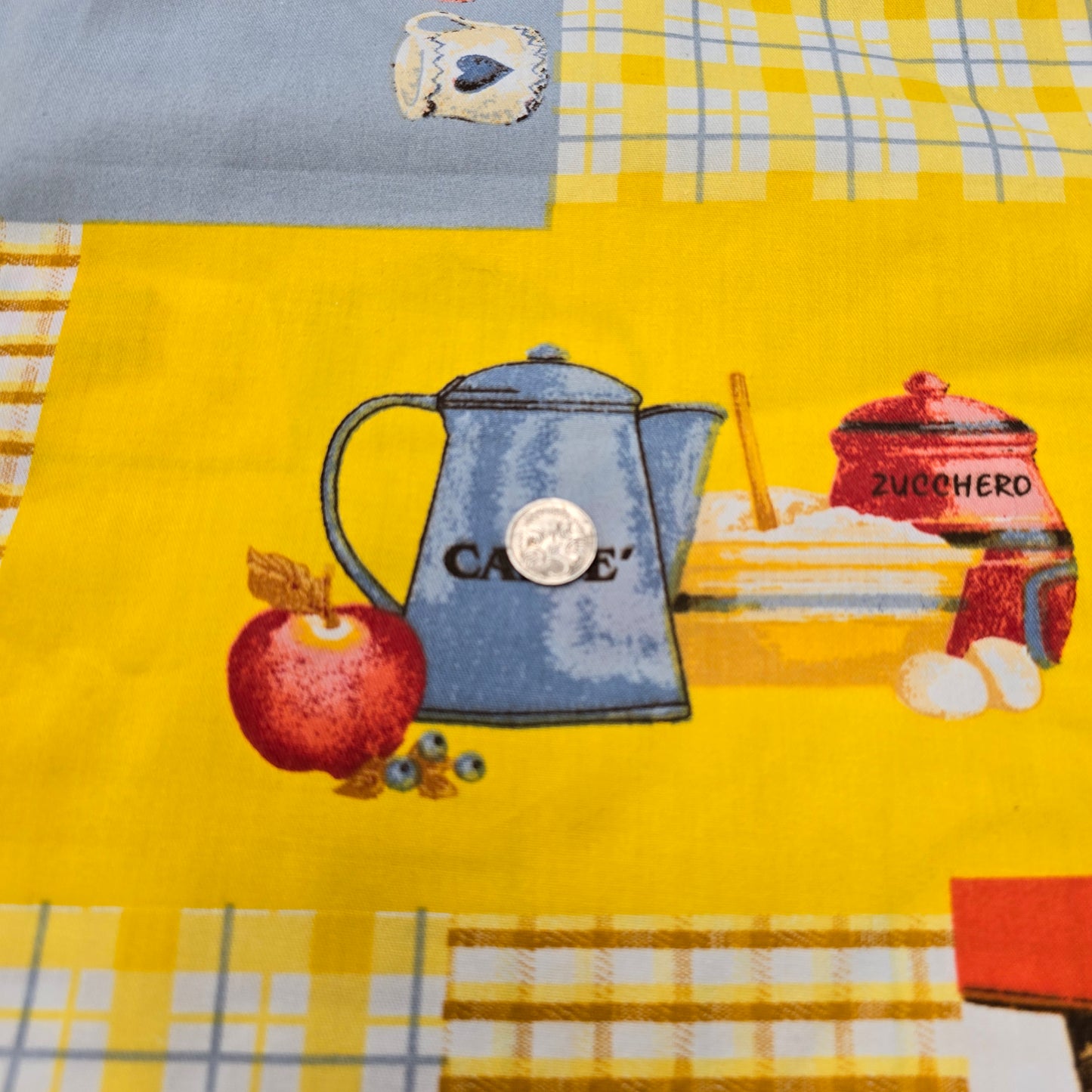 In the kitchen - yellow - sold by 1/2mtr