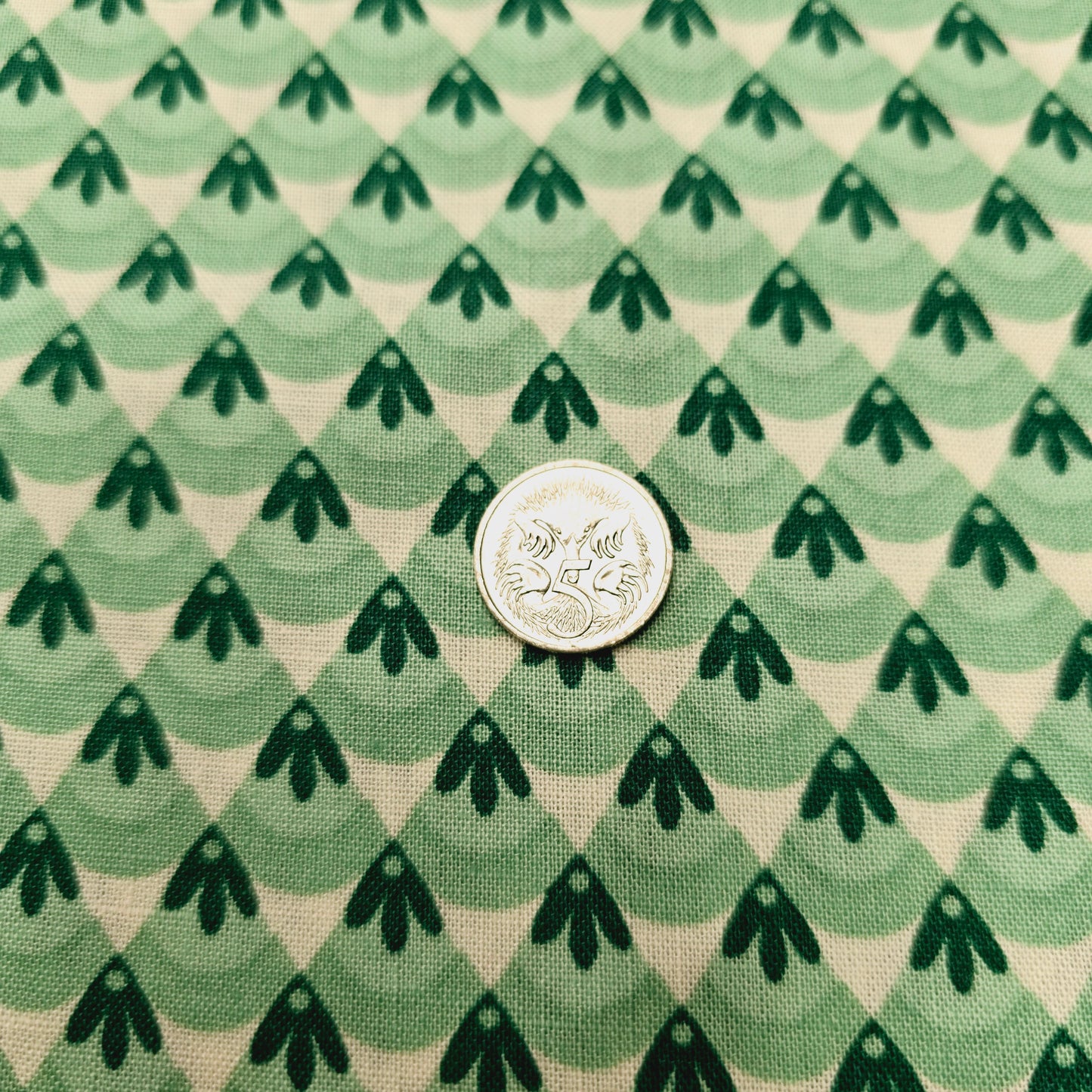 Triangle design woven cotton fabric - sold by 1/2mtr
