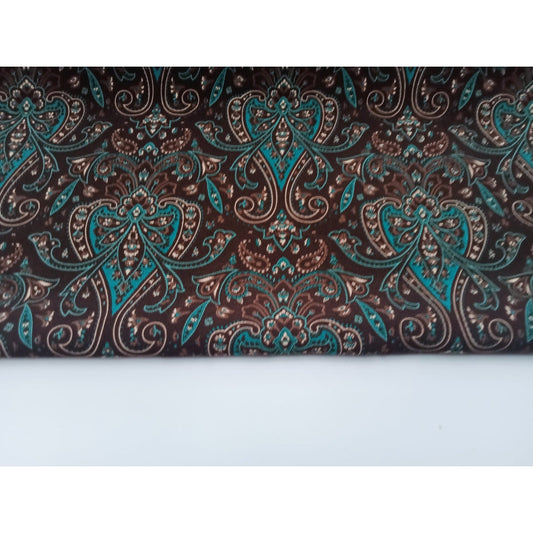 Celtic inspired rayon fabric -sold by 1/2mtr