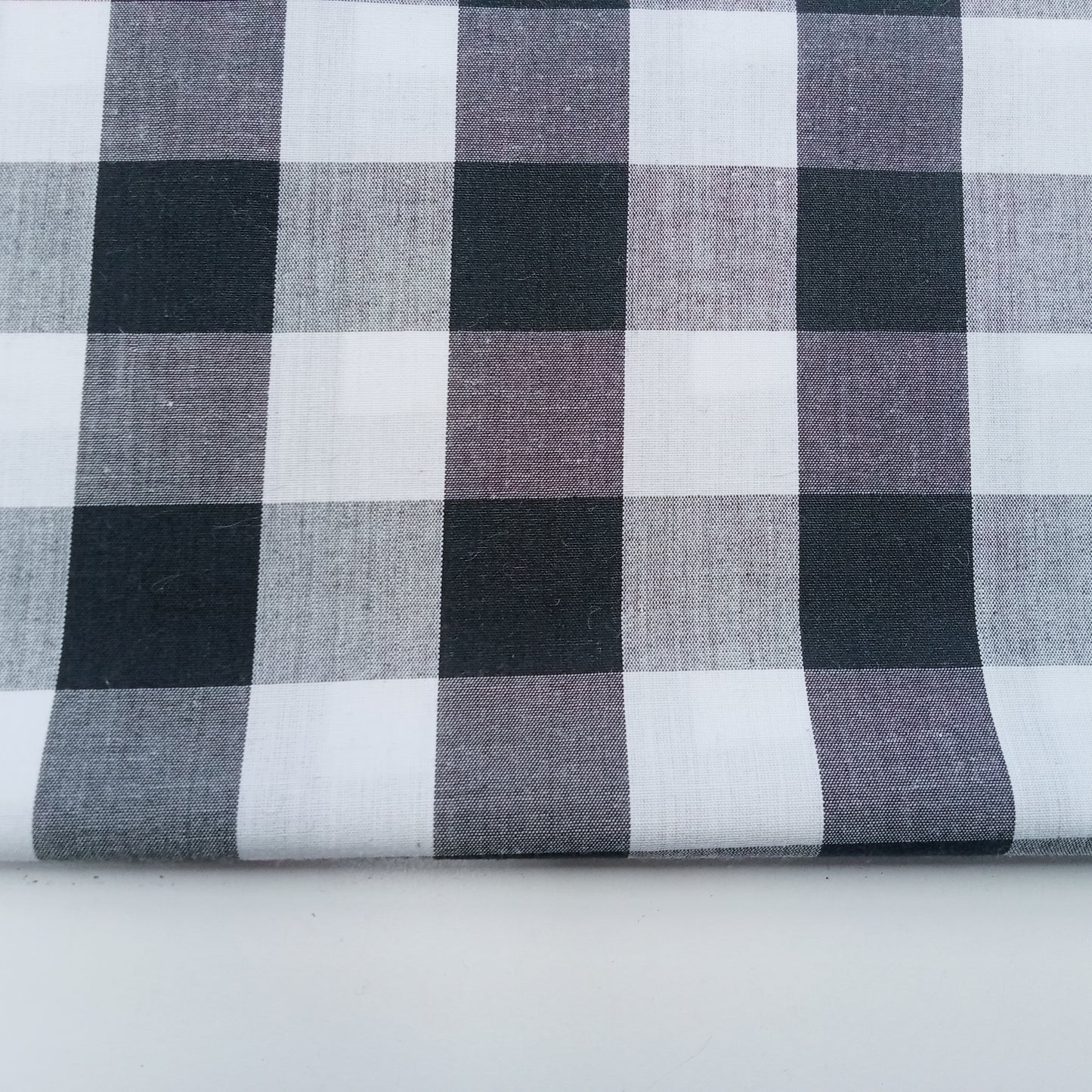 1" gingham fabric - sold by 1/2mtr