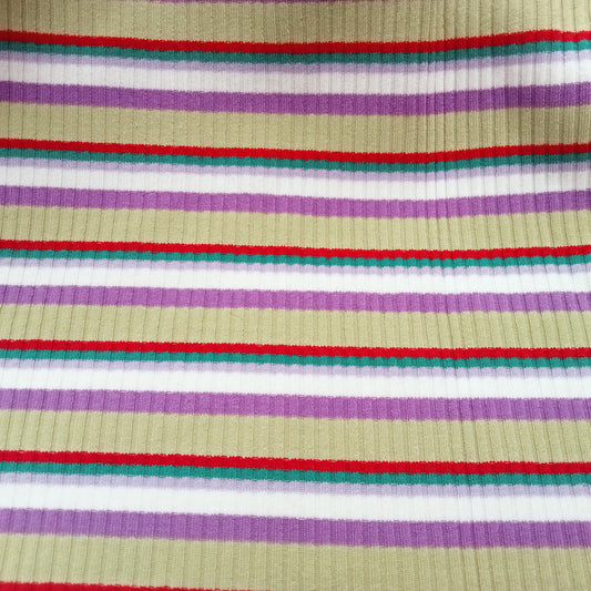 Striped ribbed knit - 1.70mtrs