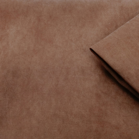 Chocolate stretch moleskin fabric - sold by 1/2mtr