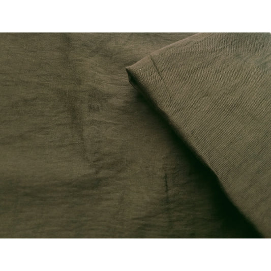 charlotte - crushed woven fabric dark khaki