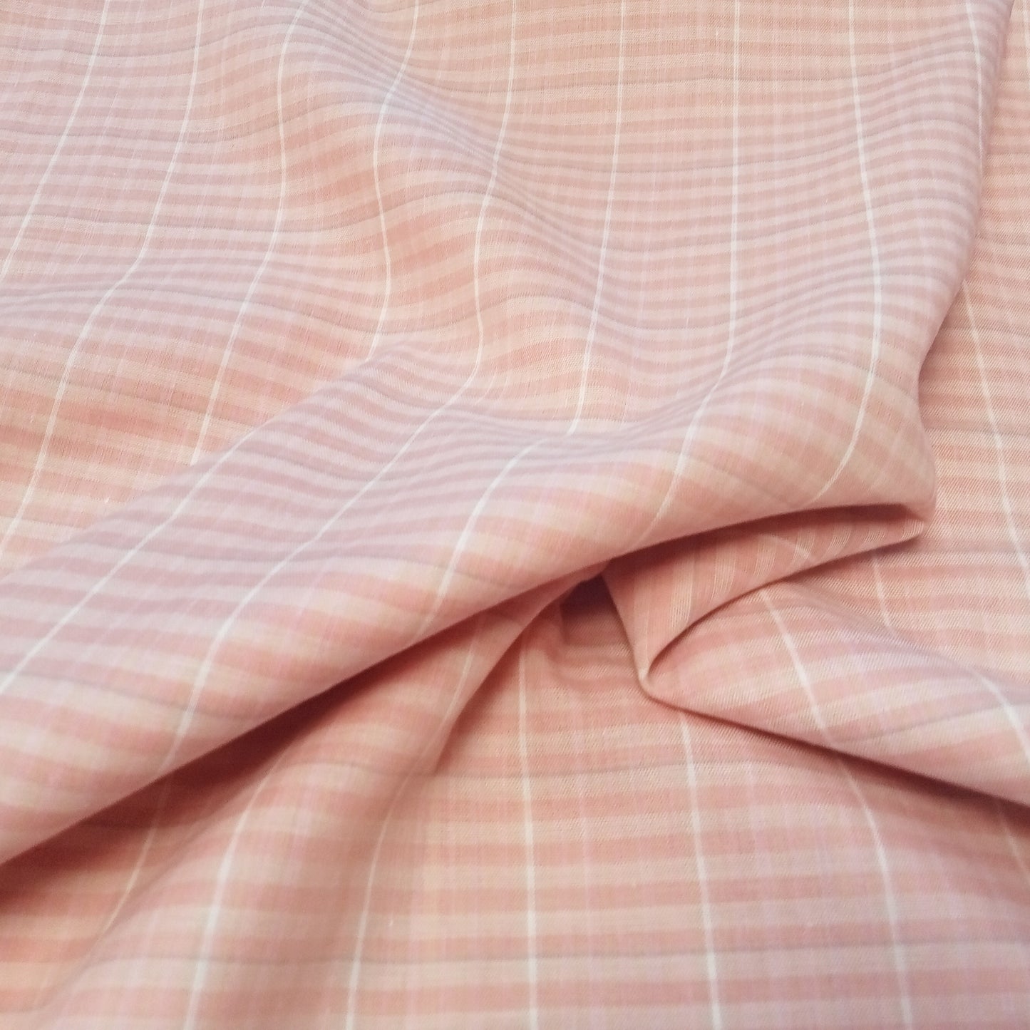 Bricks woven cotton stripe fabric - sold by 1/2mtr