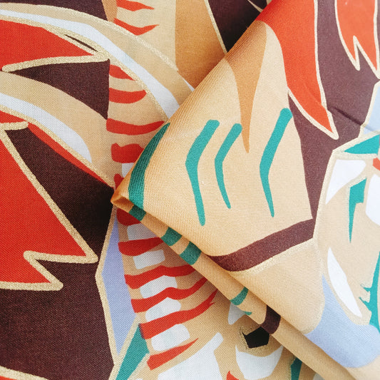 Jungle fever- printed rayon fabric - sold by 1/2mtr