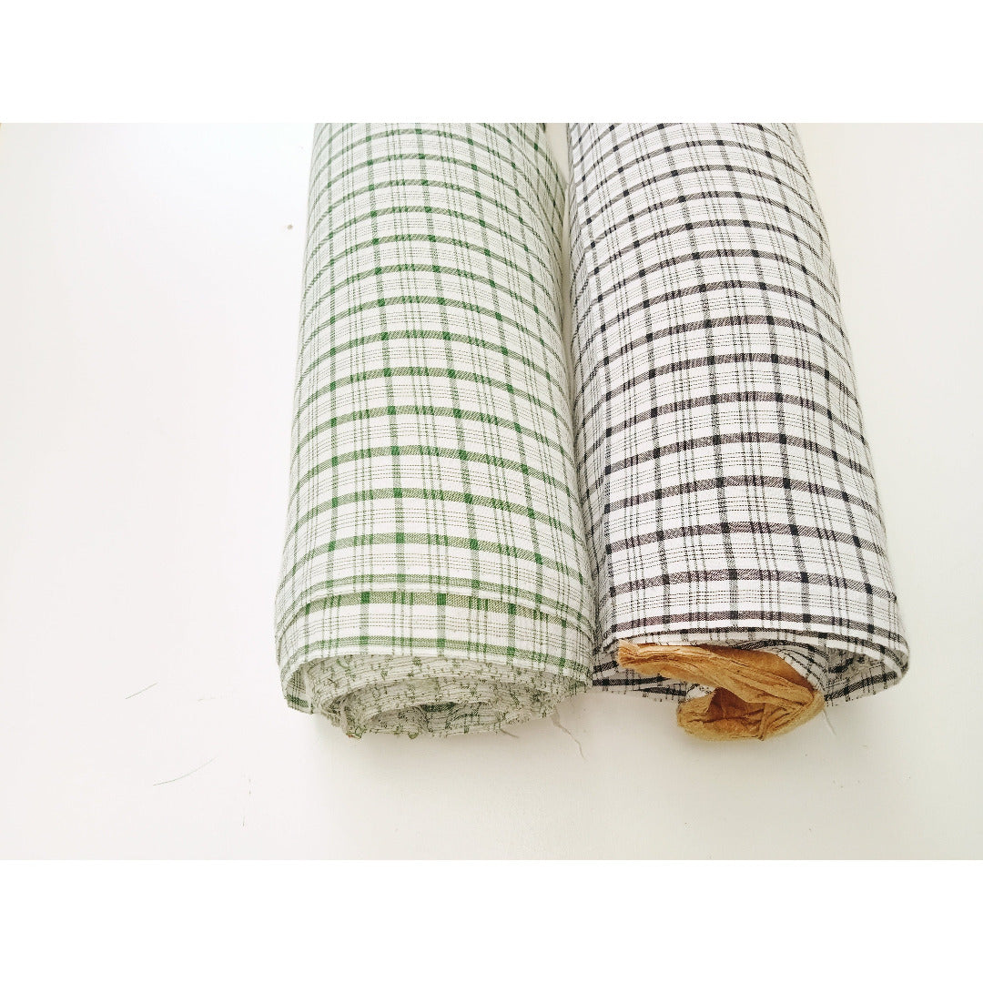 Woven check fabric - sold by 1/2mtr