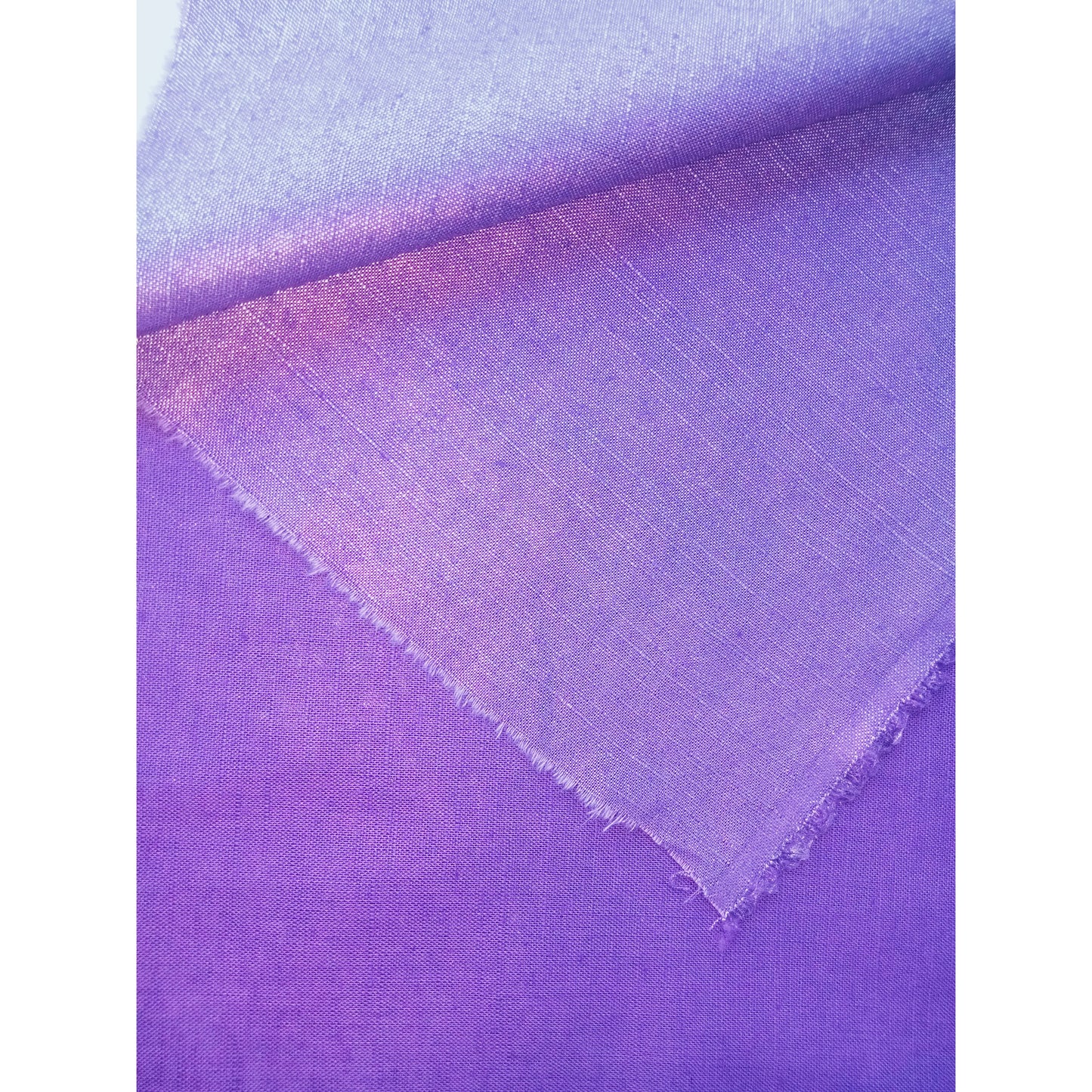 Indi - purple woven cotton linen shimmer - sold by 2.00mtrs