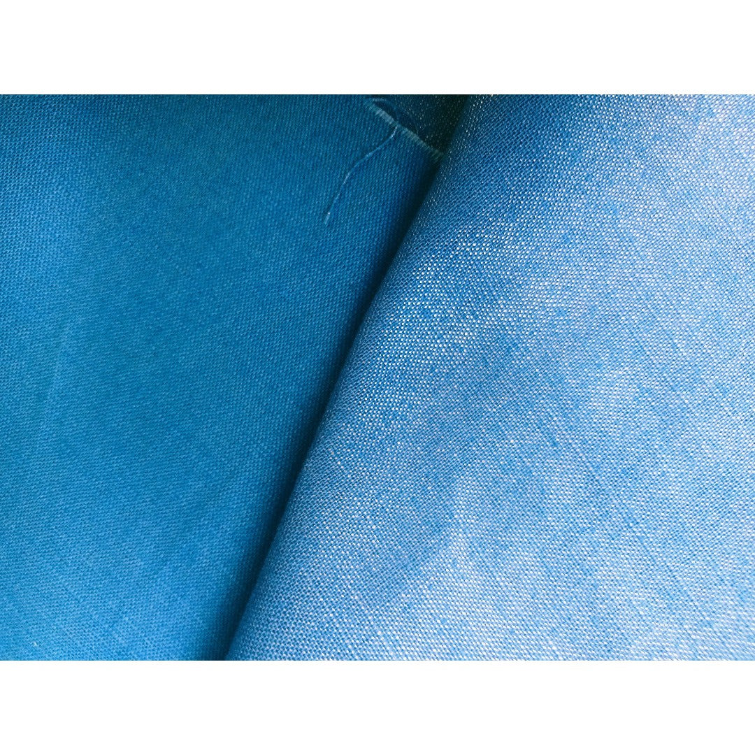 Indi - royal woven cotton linen shimmer - sold by 1/2mtr