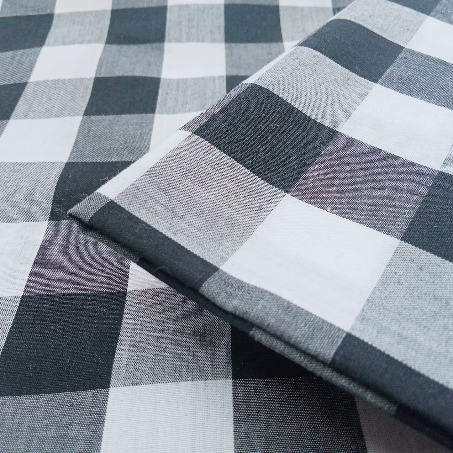 1" gingham fabric - sold by 1/2mtr