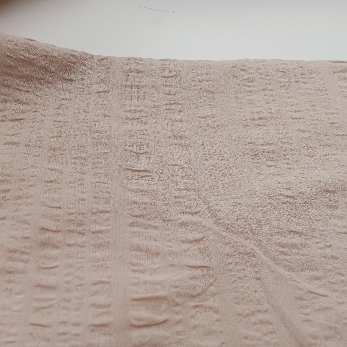 Blusa -mocha seersucker woven fabric - sold by 1/2mtr