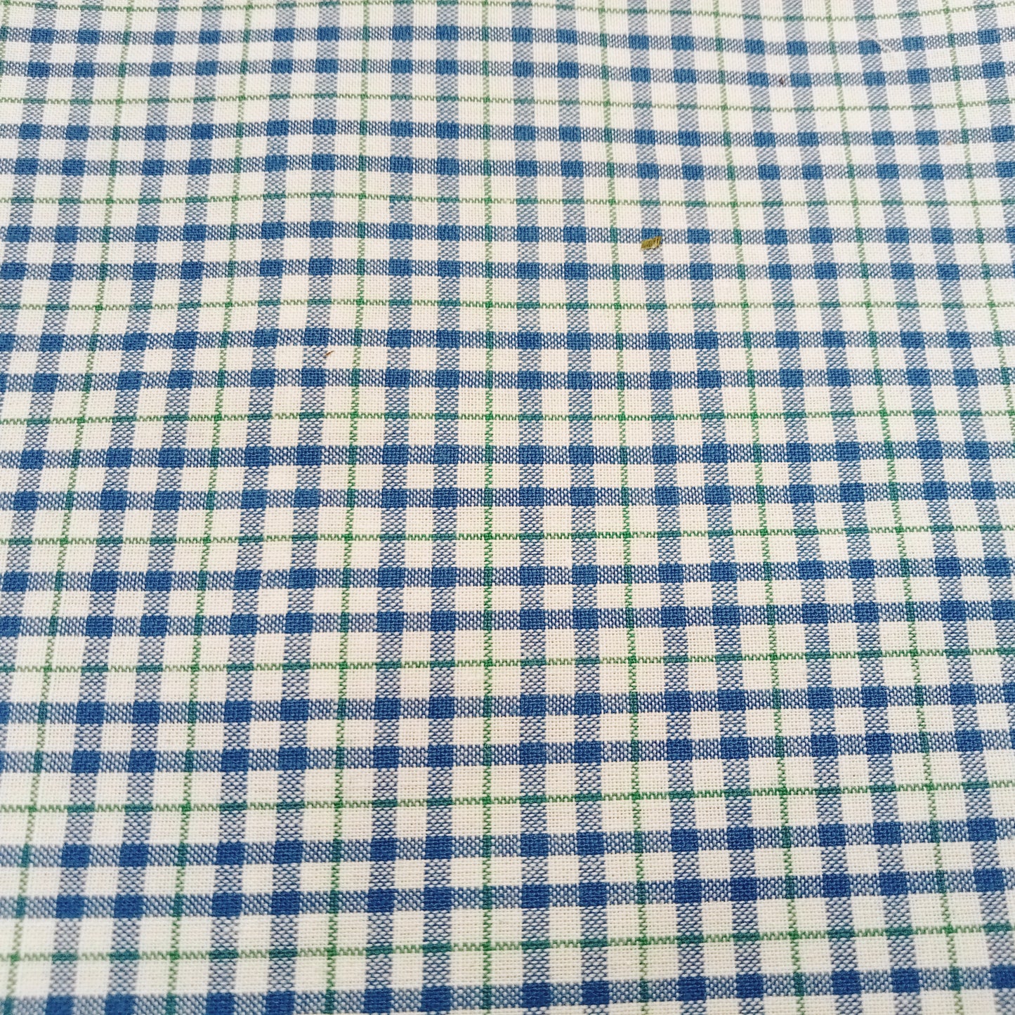 Cotton/linen woven check fabric - sold by 1/2mtr