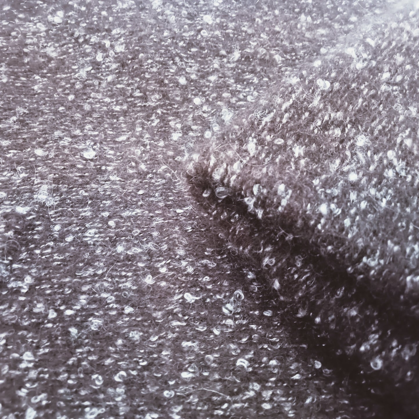 boucle wool knit - sold by 1/2mtr