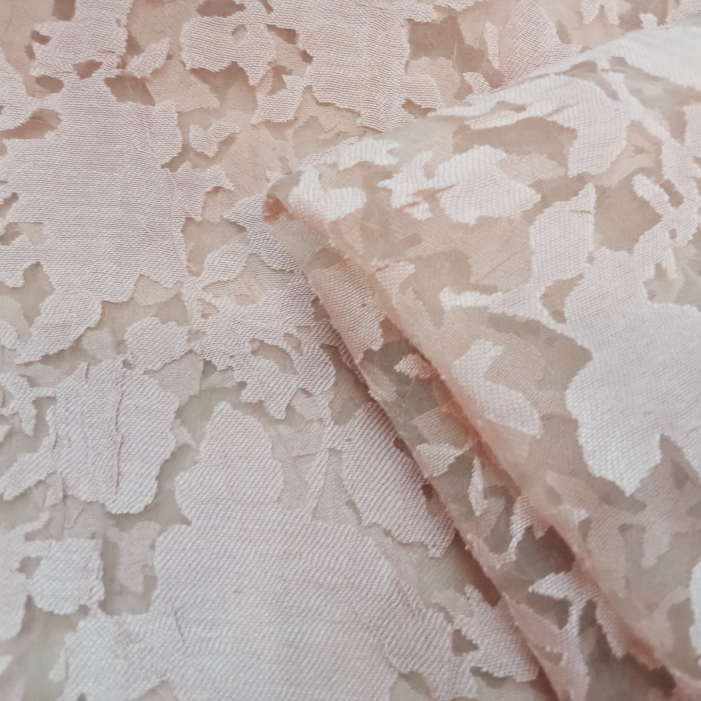 Burnout floral design woven fabric - 2mtrs