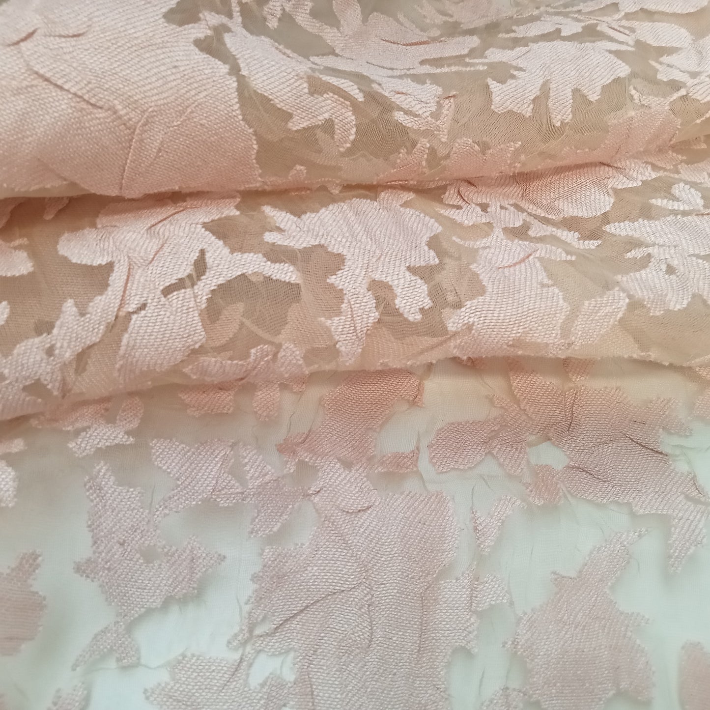 Burnout floral design woven fabric - 2mtrs