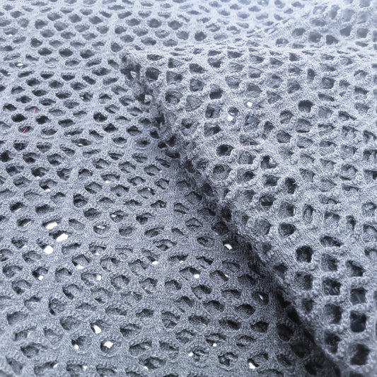 Mesh fabric black - sold by 1/2mtr
