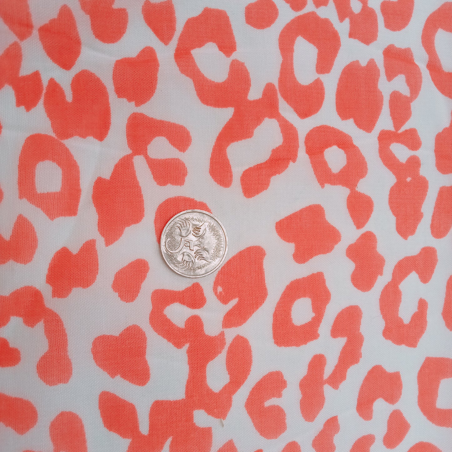 leopard printed cotton voile - sold by 1/2mtr