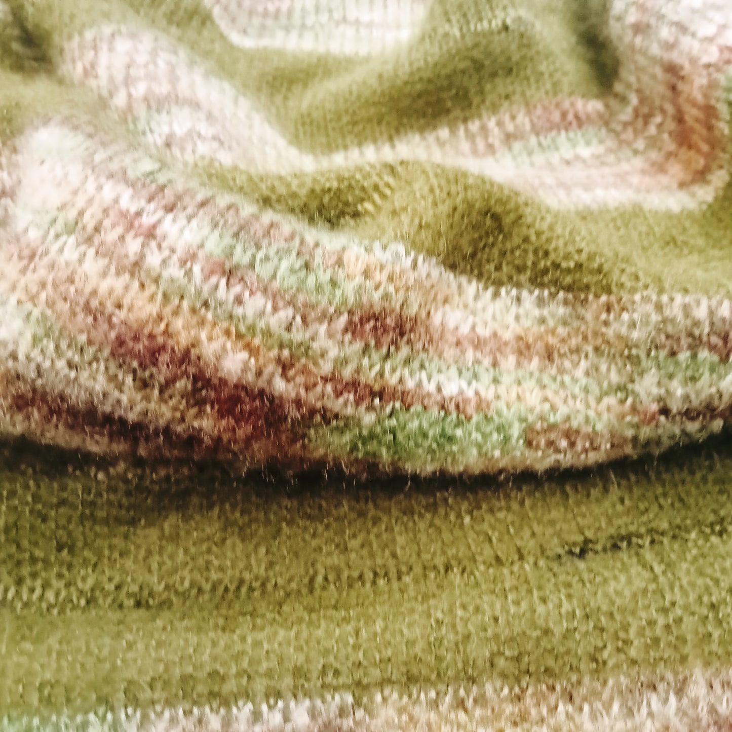 Stripe mohair knit fabric - sold by 1/2mtr