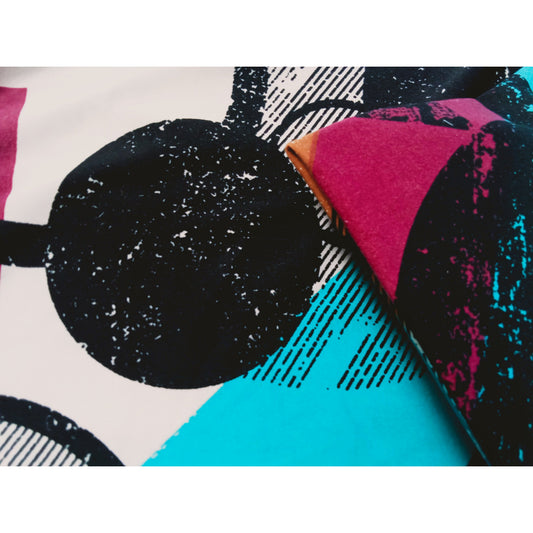 Bubbles - double brushed polyester/spandex jersey