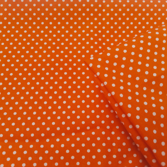 Polka dot woven cotton fabric - 1mtr