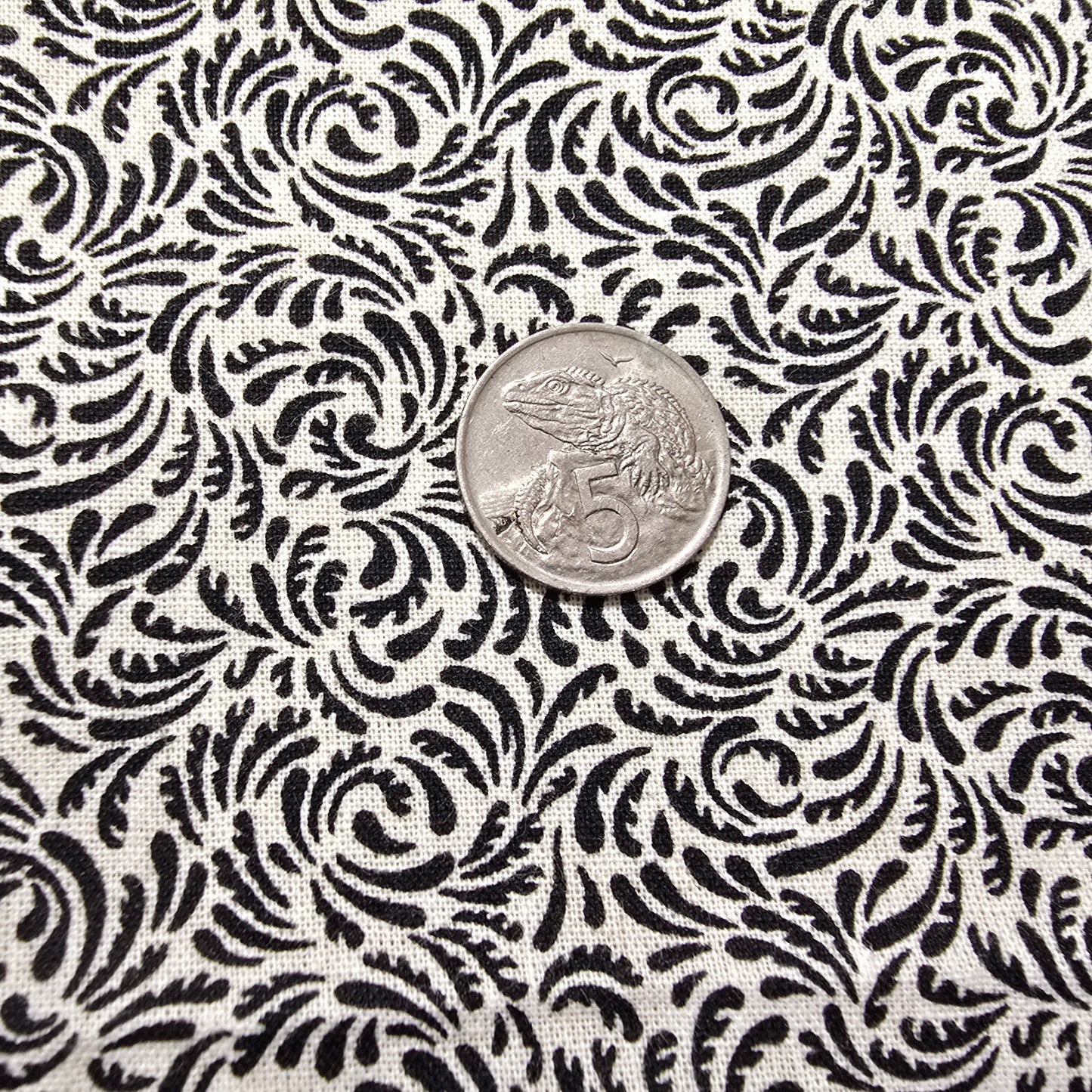 Fern leaves inspired printed cotton -2mtrs