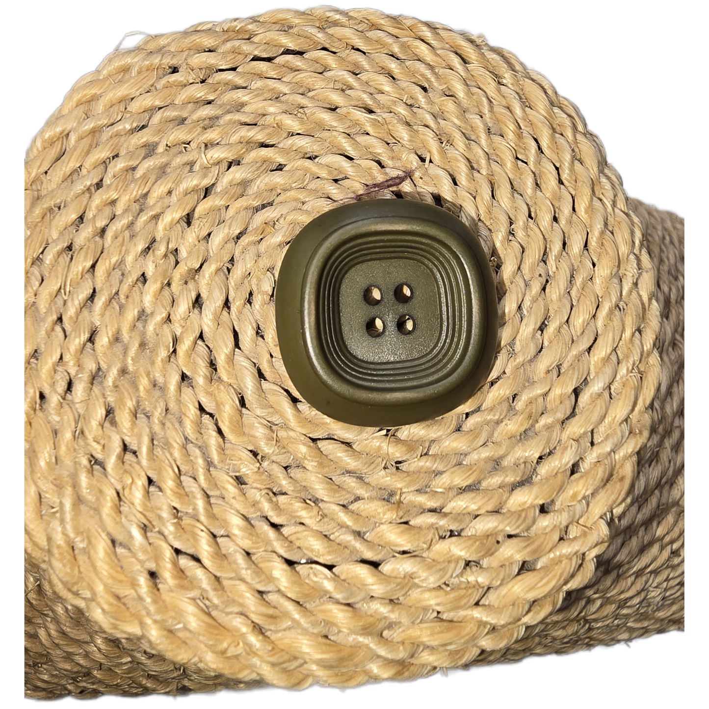 2.5cm wide khaki button - 1