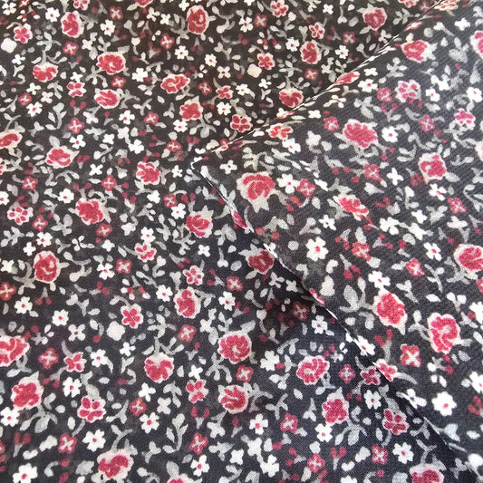 Floral printed chiffon sold by 1/2mtr