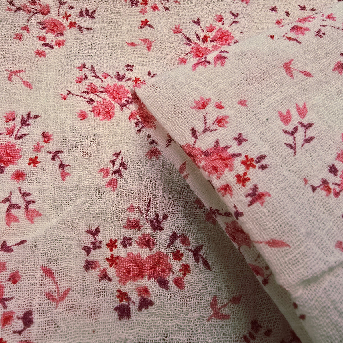 Floral printed cotton gauze -1.50mtrs