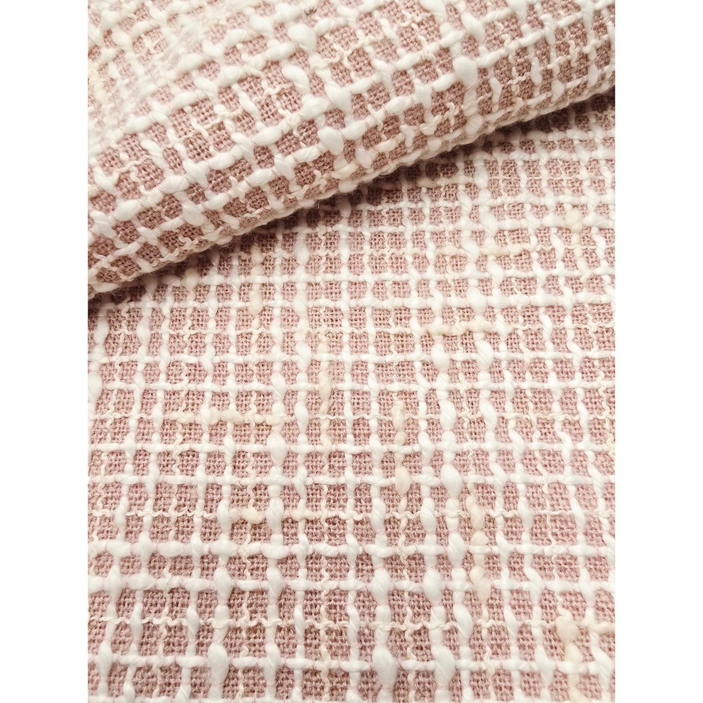 Lattice slub yarn woven fabric - sold by 1/2mtr