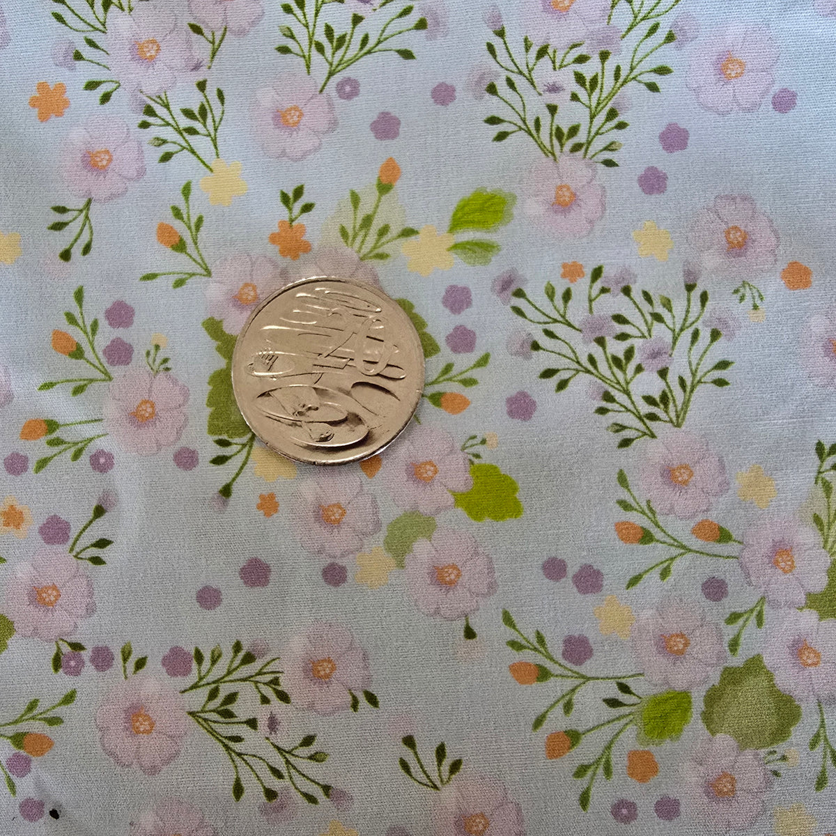 Digital floral printed poplin - 2mtrs