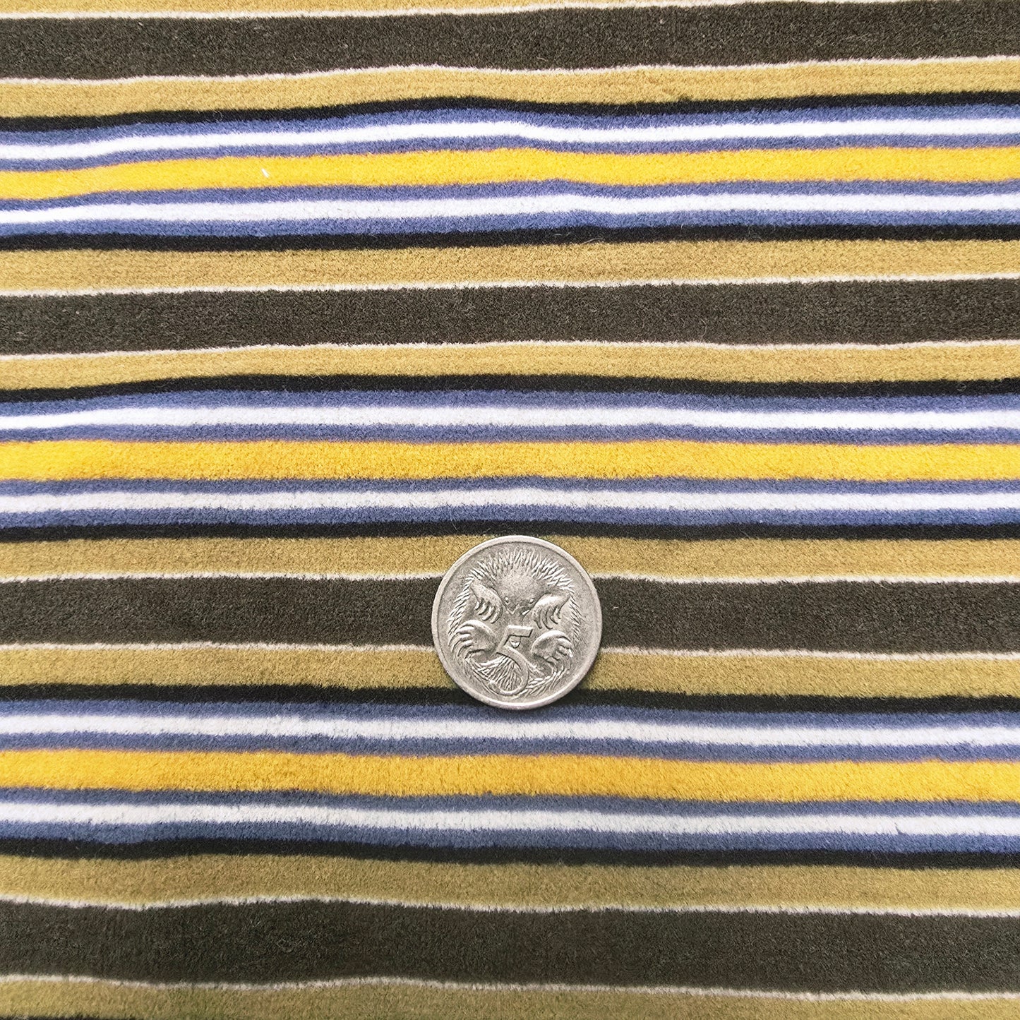 ciara - striped velour/polar stretch fabric