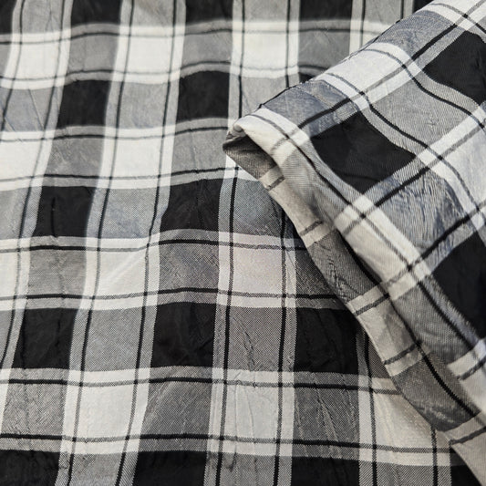Black n white check - 2.20mtrs
