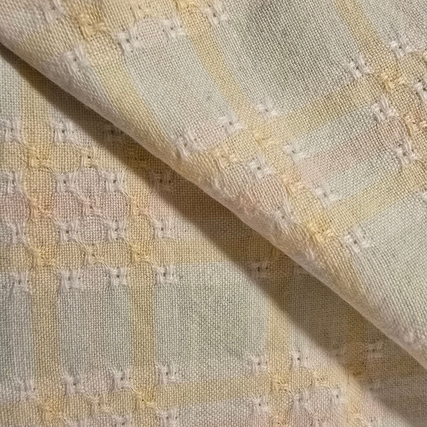 Huckaback woven cotton fabric -1.50mtrs