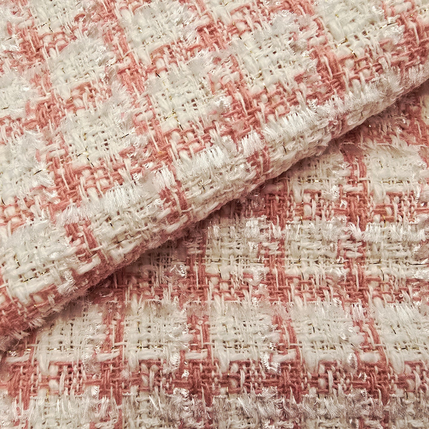 Eyelash tweed woven fabric -sold by 1/2mtr