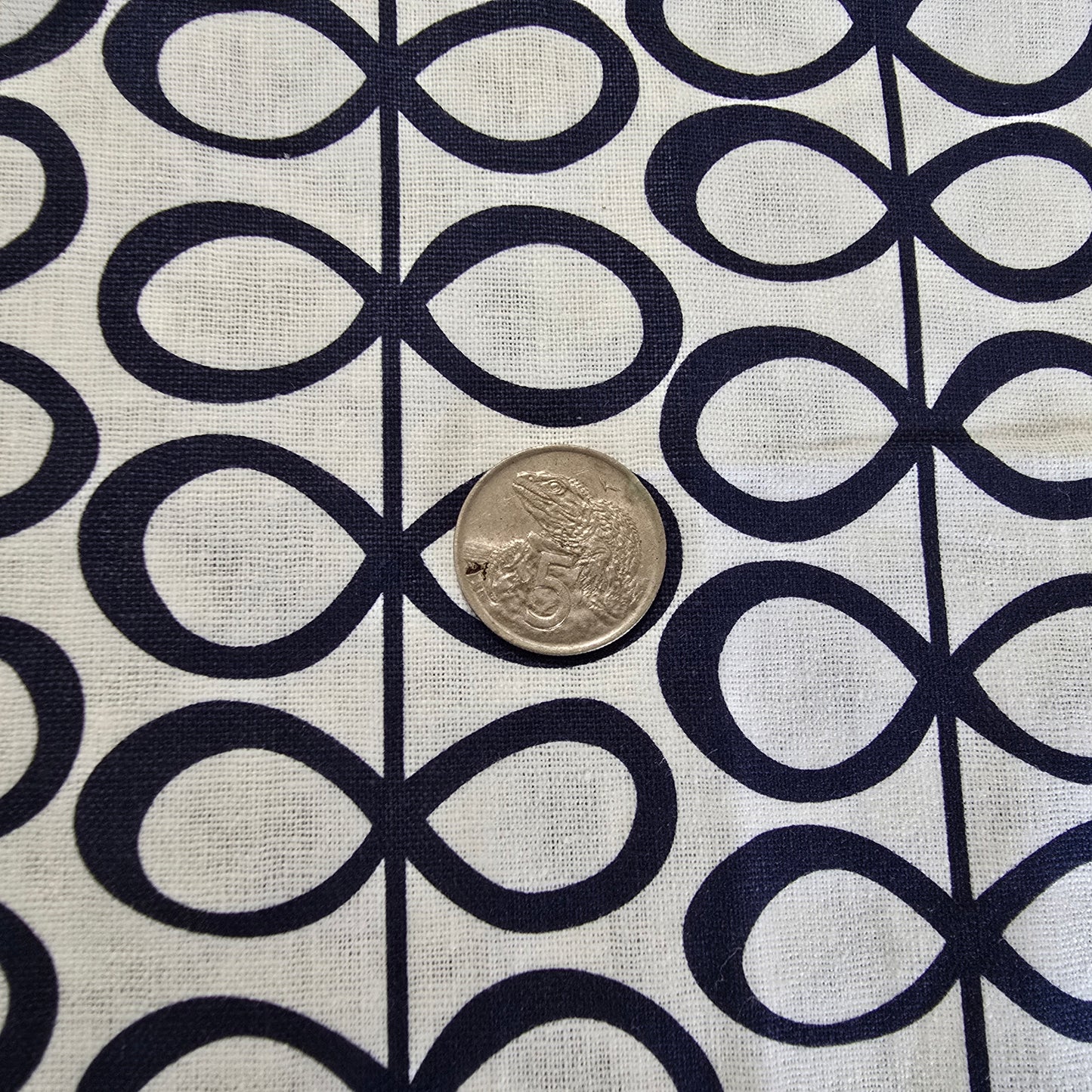 Orla kiely inspired printed cotton fabric - sold by 1/2mtr