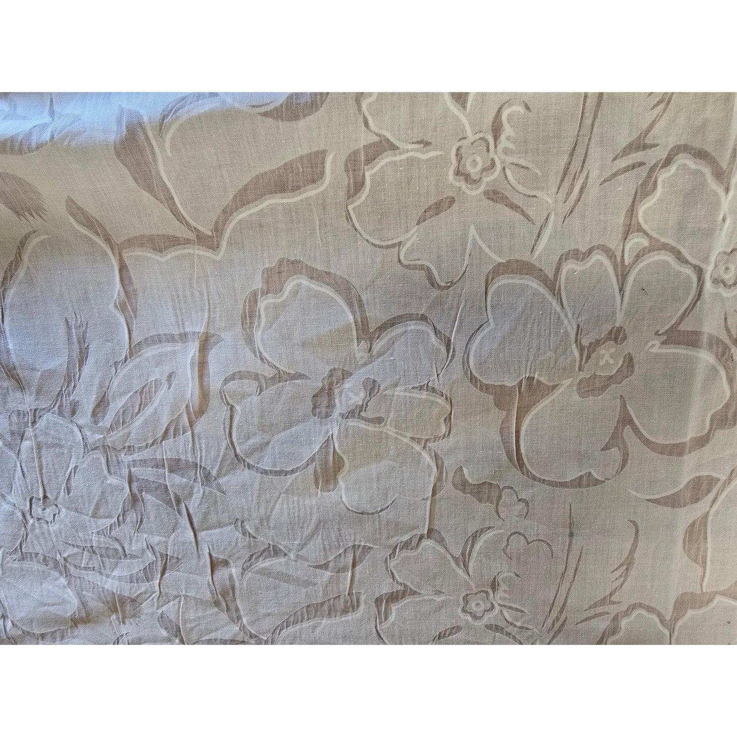 Devore woven  floral fabric - sold by 1/2mtrs